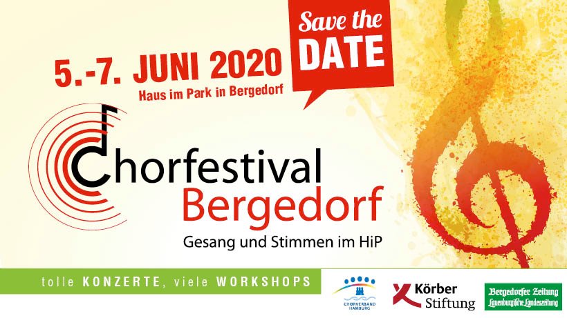 3 Bergedorfer Chorfestival Am 5 7 Juni 2020 Im Haus Im Park